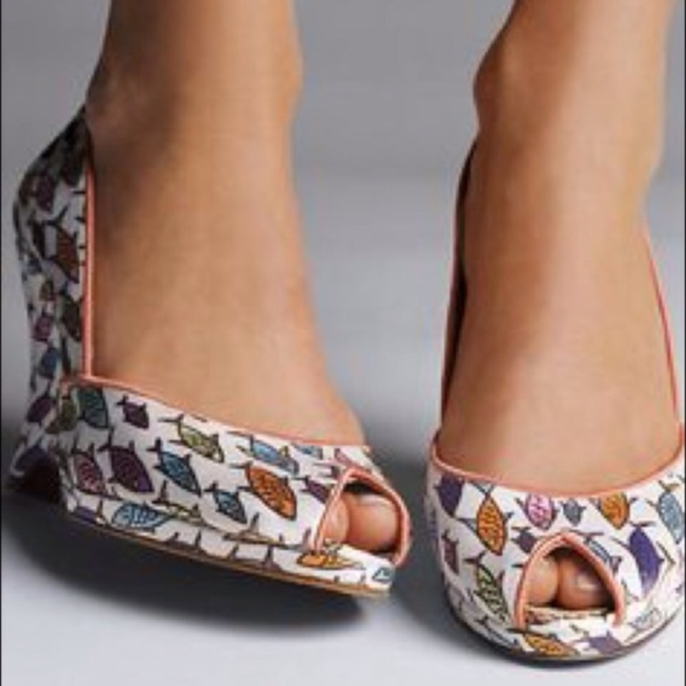 Maloles fish peep toes for Anthropologie